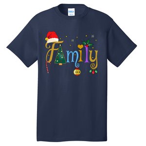 Family Letters Christmas Style Love My Family Christmas Tall T-Shirt