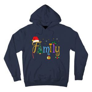 Family Letters Christmas Style Love My Family Christmas Tall Hoodie