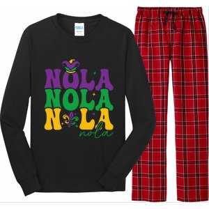 Funny Louisiana Culture We Stand Nola Strongnew Orleans Long Sleeve Pajama Set