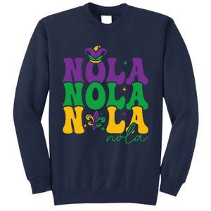 Funny Louisiana Culture We Stand Nola Strongnew Orleans Tall Sweatshirt