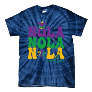 Funny Louisiana Culture We Stand Nola Strongnew Orleans Tie-Dye T-Shirt