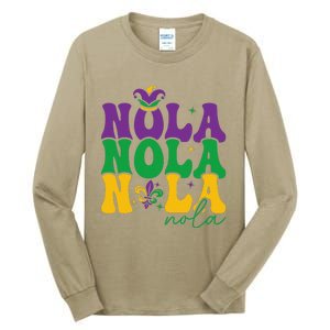 Funny Louisiana Culture We Stand Nola Strongnew Orleans Tall Long Sleeve T-Shirt