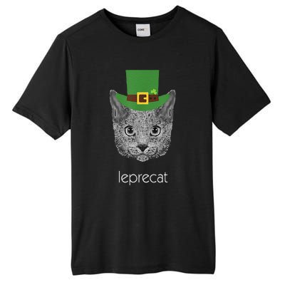 Funny Leprechaun Cat Leprecat St Patricks Day Tall Fusion ChromaSoft Performance T-Shirt