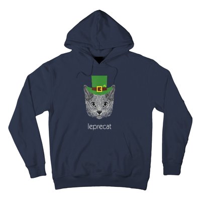 Funny Leprechaun Cat Leprecat St Patricks Day Hoodie