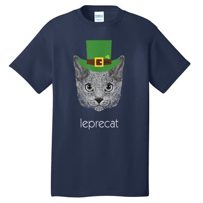 Funny Leprechaun Cat Leprecat St Patricks Day Tall T-Shirt