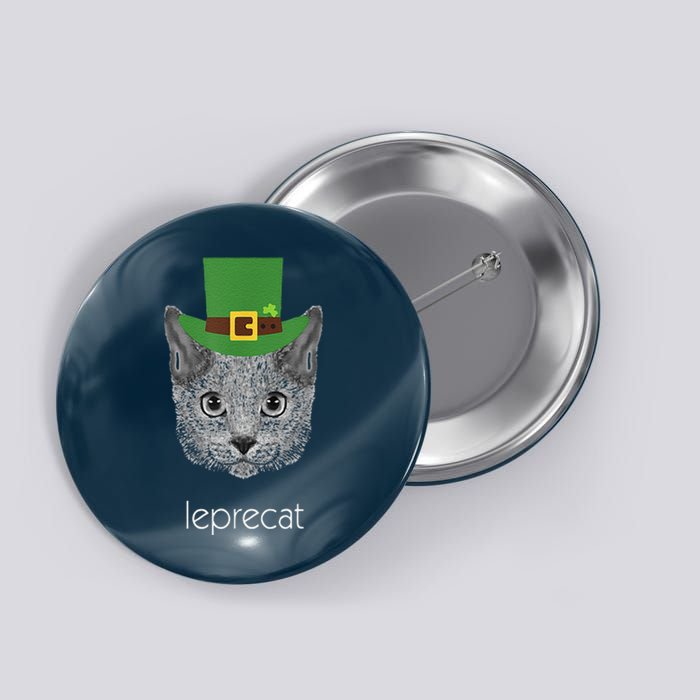 Funny Leprechaun Cat Leprecat St Patricks Day Button