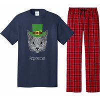 Funny Leprechaun Cat Leprecat St Patricks Day Pajama Set