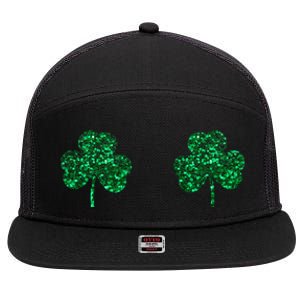 Four Leaf Clover Boobs Lucky St Patricks Day 7 Panel Mesh Trucker Snapback Hat