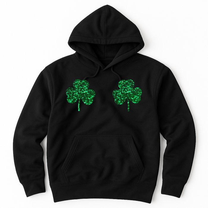 Four Leaf Clover Boobs Lucky St Patricks Day Hoodie