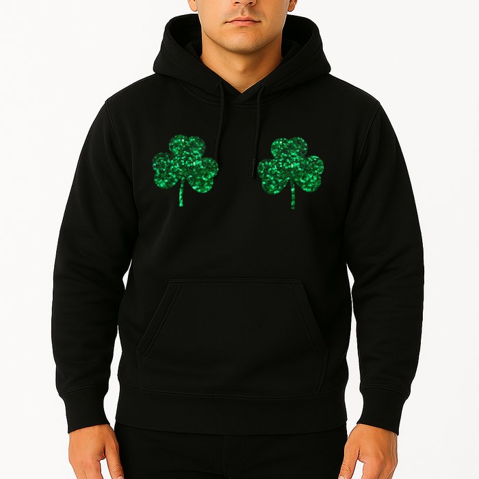 Four Leaf Clover Boobs Lucky St Patricks Day Hoodie