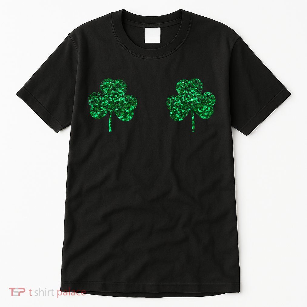 Four Leaf Clover Boobs Lucky St Patricks Day Tall T-Shirt