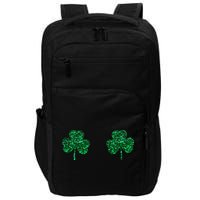 Four Leaf Clover Boobs Lucky St Patricks Day Impact Tech Backpack
