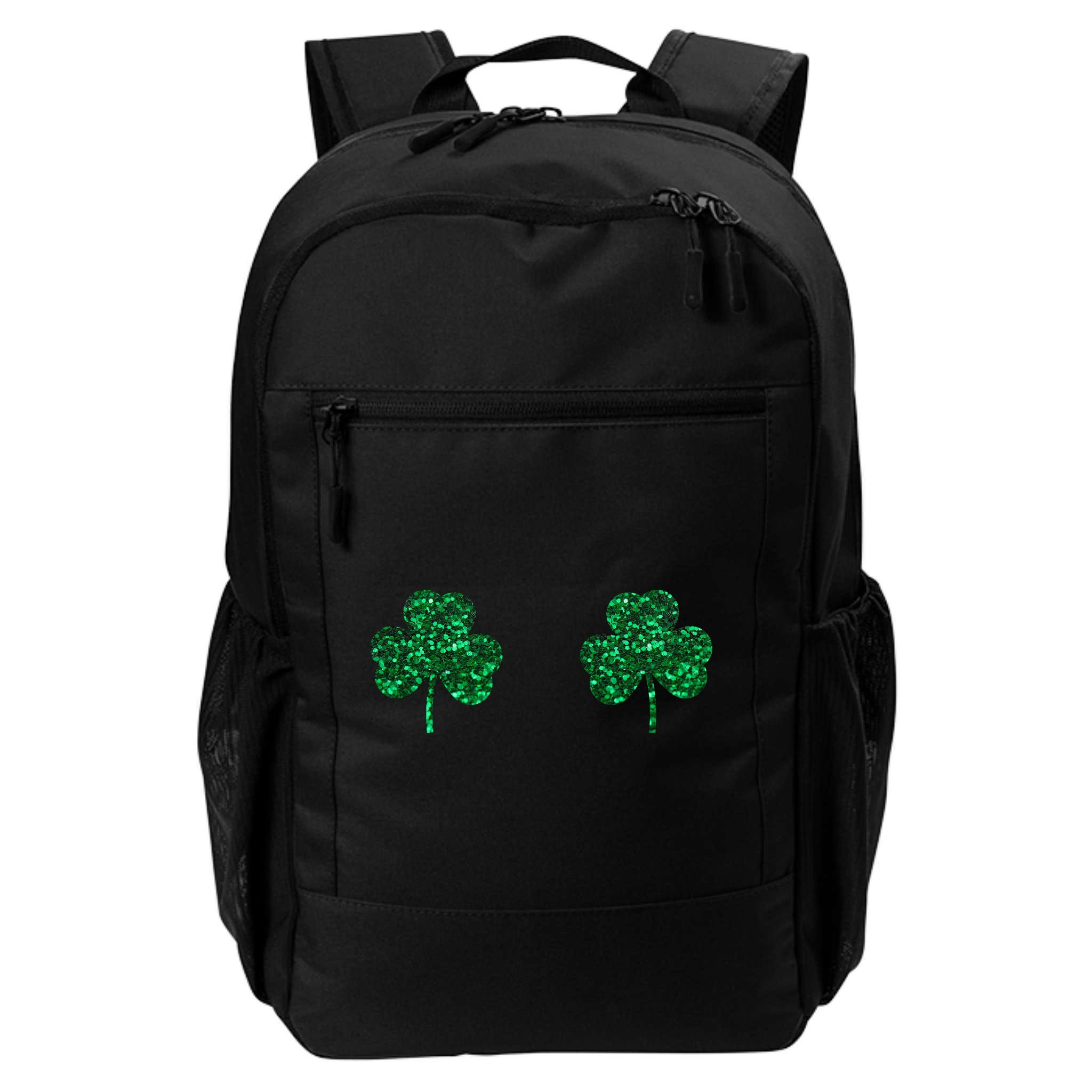 Four Leaf Clover Boobs Lucky St Patricks Day Backpack