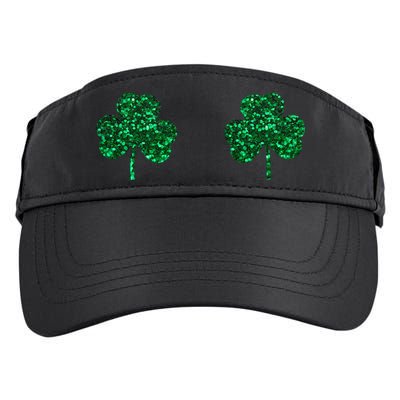 Four Leaf Clover Boobs Lucky St Patricks Day Adult Drive Performance Visor