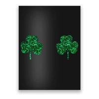 Four Leaf Clover Boobs Lucky St Patricks Day Poster