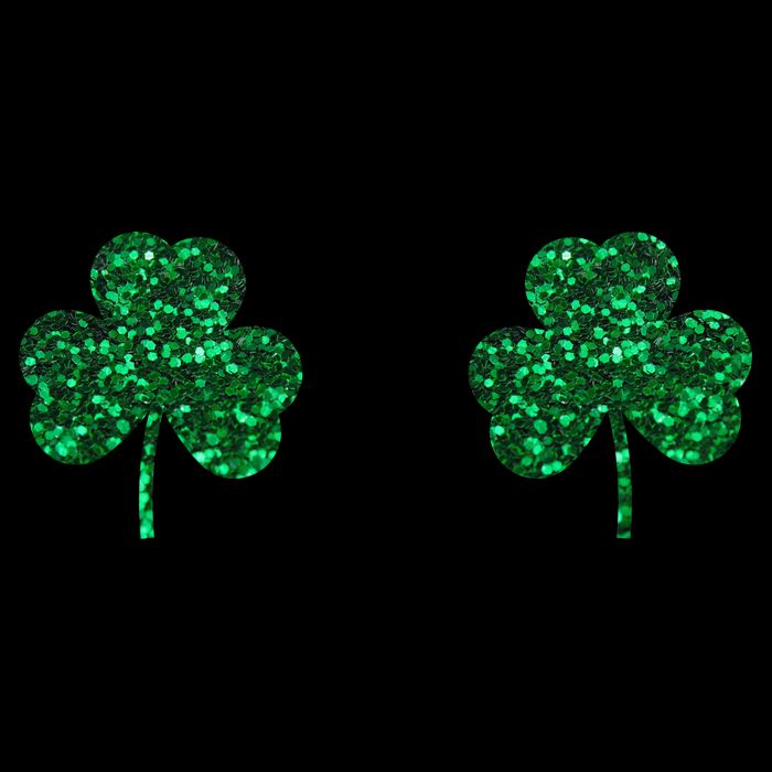 Four Leaf Clover Boobs Lucky St Patricks Day Poster