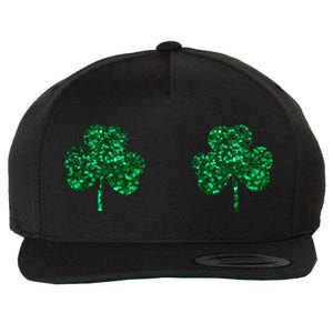 Four Leaf Clover Boobs Lucky St Patricks Day Wool Snapback Cap