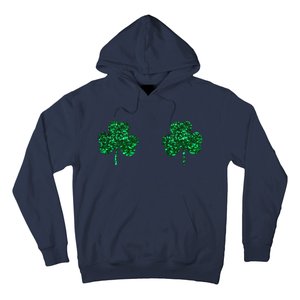 Four Leaf Clover Boobs Lucky St Patricks Day Hoodie