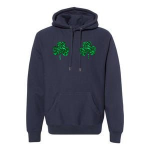 Four Leaf Clover Boobs Lucky St Patricks Day Premium Hoodie