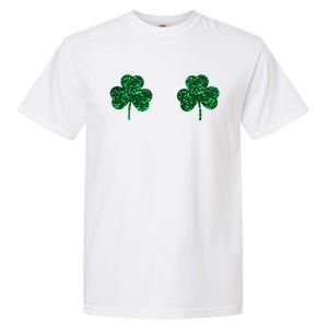 Four Leaf Clover Boobs Lucky St Patricks Day Garment-Dyed Heavyweight T-Shirt