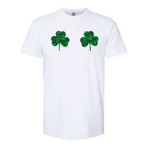 Four Leaf Clover Boobs Lucky St Patricks Day Softstyle CVC T-Shirt