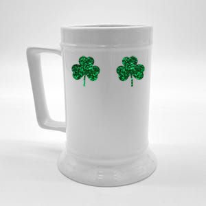 Four Leaf Clover Boobs Lucky St Patricks Day Beer Stein