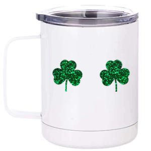 Four Leaf Clover Boobs Lucky St Patricks Day 12 oz Stainless Steel Tumbler Cup