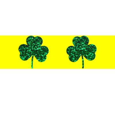 Four Leaf Clover Boobs Lucky St Patricks Day Bumper Sticker