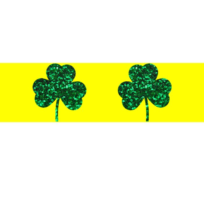 Four Leaf Clover Boobs Lucky St Patricks Day Bumper Sticker