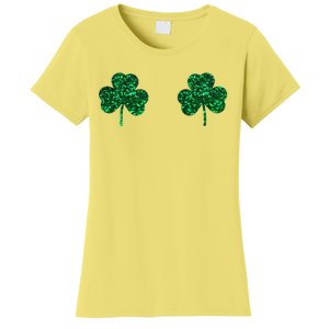 Four Leaf Clover Boobs Lucky St Patricks Day Women's T-Shirt