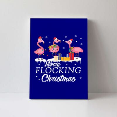 Flamingo Lover Christmas Bird Merry Flocking Christmas Gift Canvas