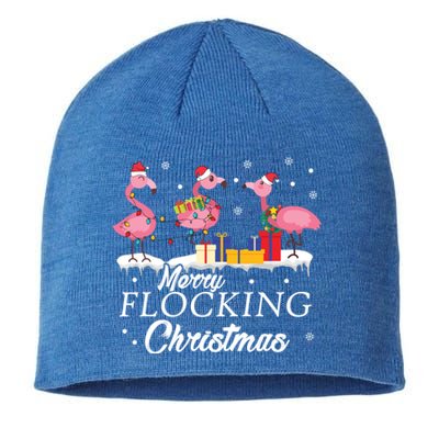 Flamingo Lover Christmas Bird Merry Flocking Christmas Gift Sustainable Beanie