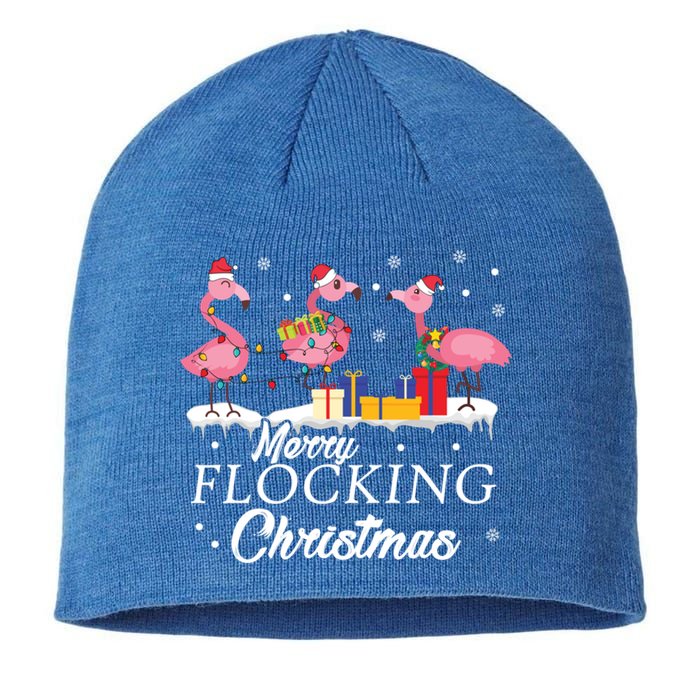 Flamingo Lover Christmas Bird Merry Flocking Christmas Gift Sustainable Beanie