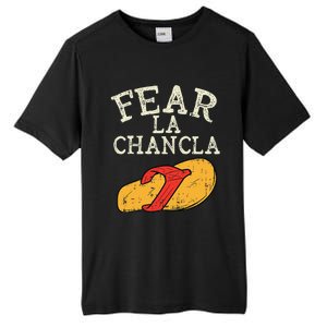 Fear La Chancla Funny Cinco De Mayo Spanish Mexican Tall Fusion ChromaSoft Performance T-Shirt