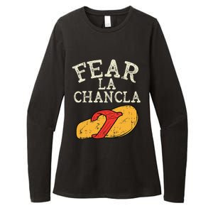 Fear La Chancla Funny Cinco De Mayo Spanish Mexican Womens CVC Long Sleeve Shirt