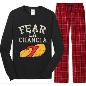 Fear La Chancla Funny Cinco De Mayo Spanish Mexican Long Sleeve Pajama Set