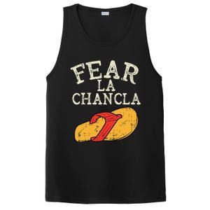 Fear La Chancla Funny Cinco De Mayo Spanish Mexican PosiCharge Competitor Tank