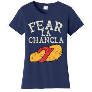 Fear La Chancla Funny Cinco De Mayo Spanish Mexican Women's T-Shirt