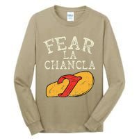 Fear La Chancla Funny Cinco De Mayo Spanish Mexican Tall Long Sleeve T-Shirt