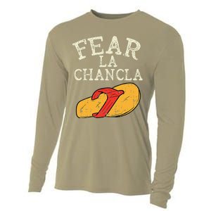 Fear La Chancla Funny Cinco De Mayo Spanish Mexican Cooling Performance Long Sleeve Crew