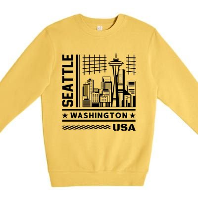 Famous Landmarks Cute Gift Premium Crewneck Sweatshirt