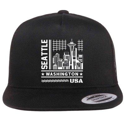 Famous Landmarks Cute Gift Flat Bill Trucker Hat