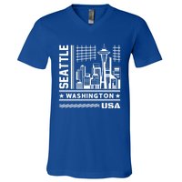 Famous Landmarks Cute Gift V-Neck T-Shirt