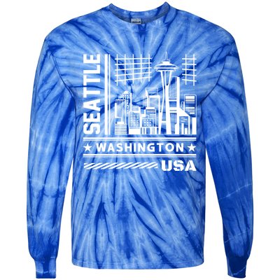 Famous Landmarks Cute Gift Tie-Dye Long Sleeve Shirt