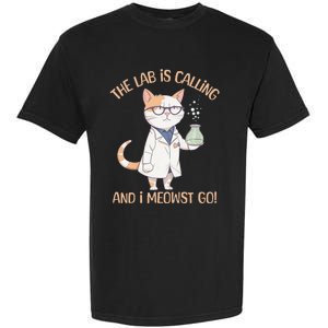 Funny Lab Cat Laboratory Chemistry Garment-Dyed Heavyweight T-Shirt