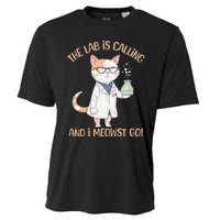 Funny Lab Cat Laboratory Chemistry Cooling Performance Crew T-Shirt