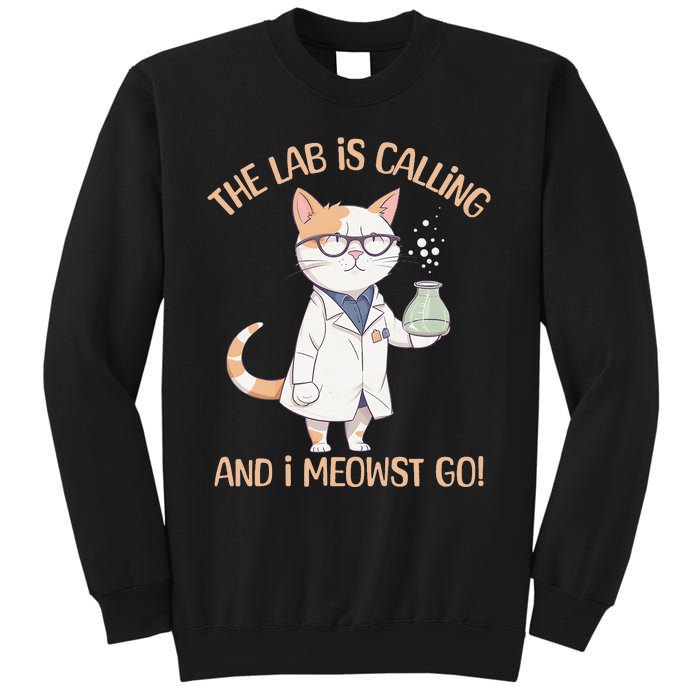 Funny Lab Cat Laboratory Chemistry Sweatshirt