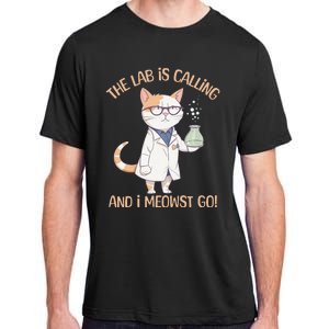 Funny Lab Cat Laboratory Chemistry Adult ChromaSoft Performance T-Shirt