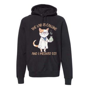 Funny Lab Cat Laboratory Chemistry Premium Hoodie