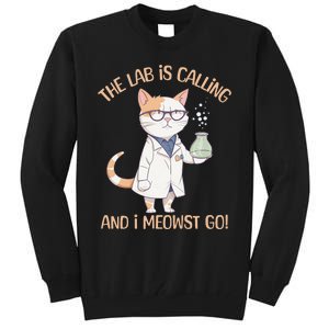 Funny Lab Cat Laboratory Chemistry Tall Sweatshirt